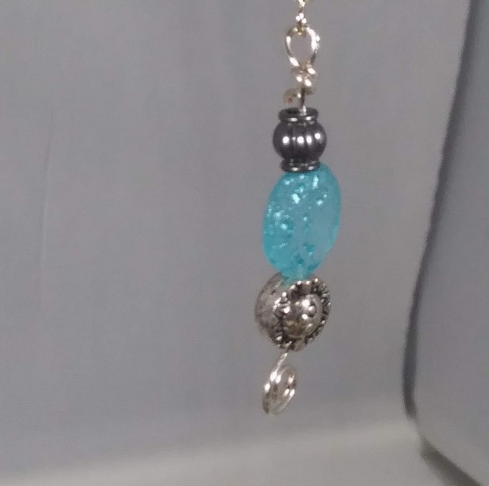 Handmade Wire and Bead Earrings
